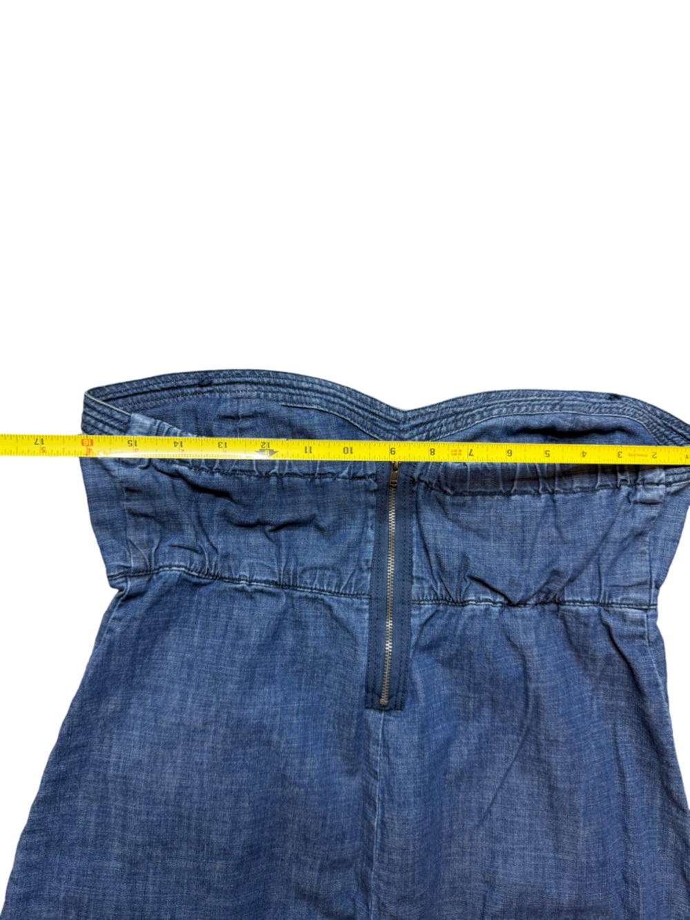 AMERICAN EAGLE Denim Strapless Mini Dress
Size 14 - Picture 5 of 8